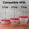 3/5/7 Cup Replacement Lids for Rubbermaid Food Storage Containers Steam