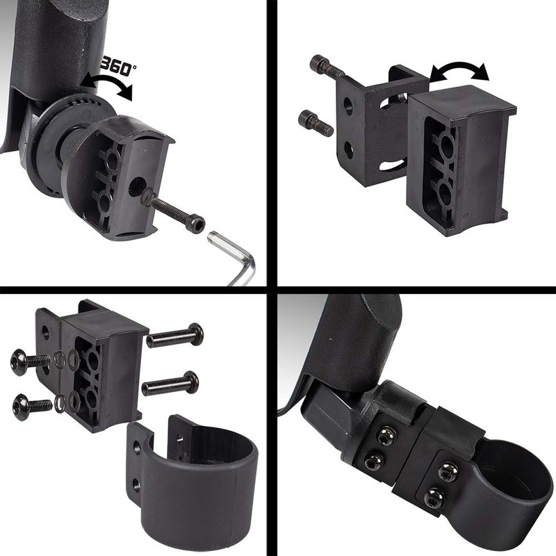 NICHE Orange Offroad Break-Away Side View Mirror Set for UTV