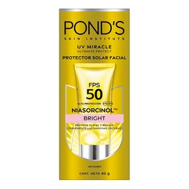 Protector Solar Facial POND's FPS 50 | Con Niasorcinol para Manchas | UV Miracle Bright 40 g