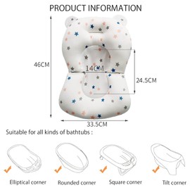 Baby Bath Insert, Baby Bath Cushion, Baby Bath Pad, Newborn Bath Seat, Infant Newborn Bath Seat, Baby Bath Seat, Baby Bath Seat
