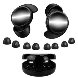 Loouforial Ear Plugs for Sleeping Noise Cancelling, Reusable 45dB Noise Cancelling Ear Plugs for Focus, Travel, Concert, Work, Silicone Hearing Protection Ear Plug with 8 Ear Tips & Carrying Case