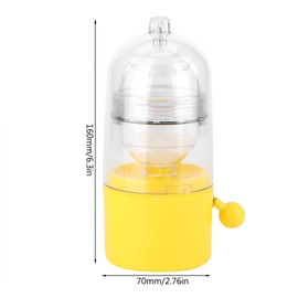 Portable Egg Scrambler Shaker Whisk Hand Powered Golden Egg Maker Eggs Yolk White Mixer Kitchen Gadgets for Mixing The Egg