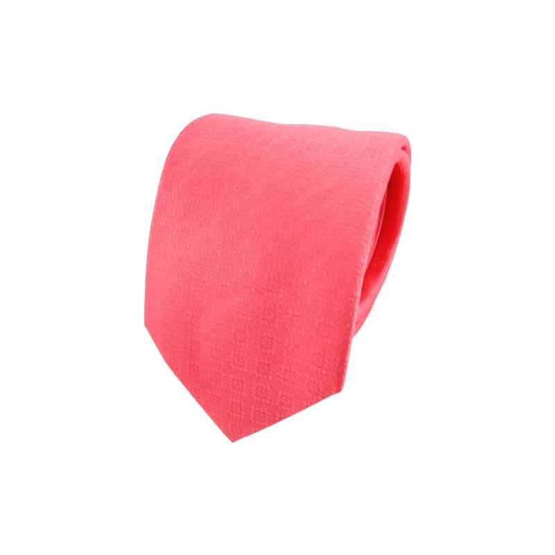 TigerTie Satin Silk Tie Red Rose Patterned - Tie Silk