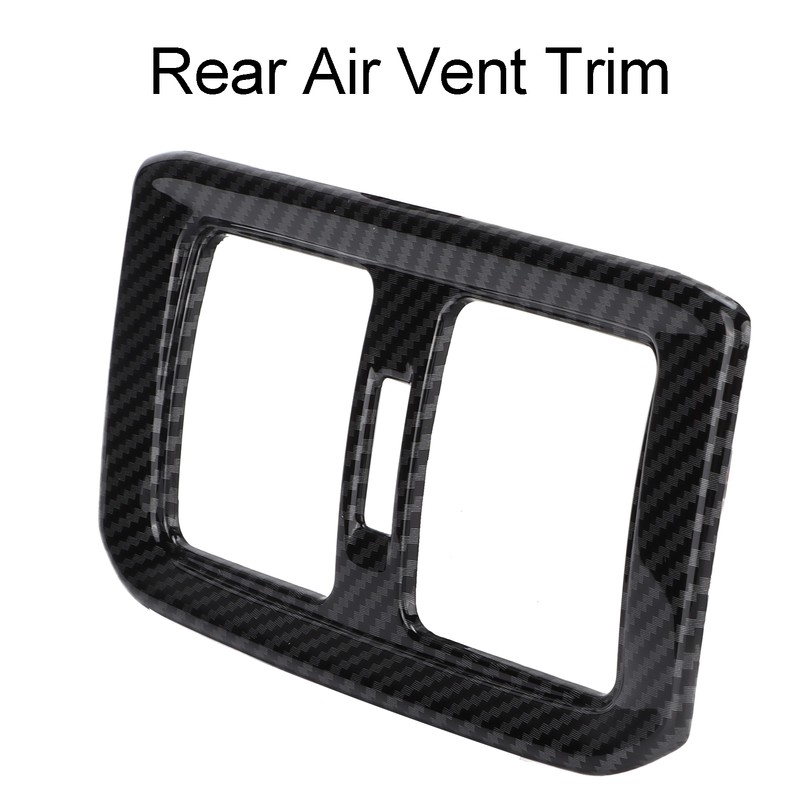 Rear Air Conditoner Outlet Vent Cover Panel Trim Carbon Fiber