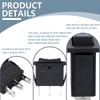 Innfeeltech 3 Pcs Mini Rocker Switch Black KCD3-101 3 Pin