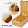 MaxGear Index Card Holder, 4 x 6Inch Wooden Business Card