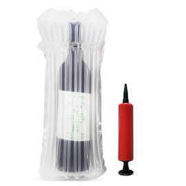 10 Packs Wine Bottle Travel Protector Bags, Monkkino Inflatable Bubble Cushion Wrap, Safety Choice for Glass Bottles in Transport with Luggage, Air Filled Packaging Sleeves with Pump