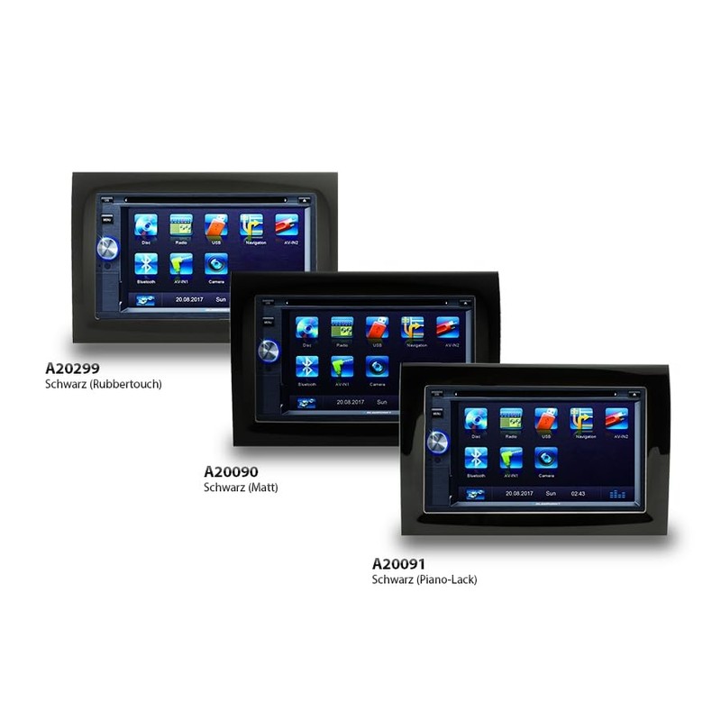 Blaupunkt 2-DIN Mounting Frame (Piano-Black) 2010017124800