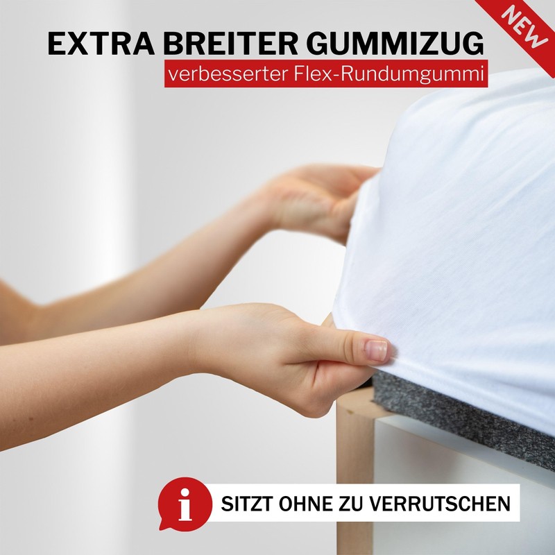 DarBene Fitted Sheet 180 x 200 cm Premium, 100% Premium