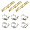 X AUTOHAUX 1 Set 6mm Copper Hose Barb Fitting Connector