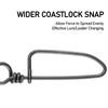 Alwonder 20 Pcs Fishing Swivel and Snap Saltwater Freshwater Ball