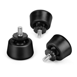 VICTIV Universal Anti-Slip 3/8“ Rubber Foot Spike, Compatible with Victiv NT70 NT72 Tripod, 3/8"-16 Thread for Tripods Monopods (3 Pcs), Rotatable and Detachable