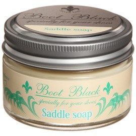 Columbus Men's Boot Black Silver Line Saddle Soap, Shampoo, Cleaning for Leather Shoes, Jojoba Oil Blended, neutral