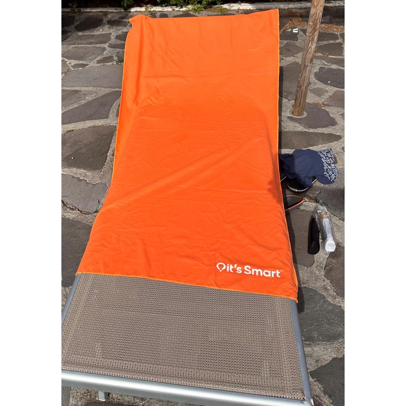 it's Smart Microfibre Travel Towel Orange (Medium) 140cm x 70cm