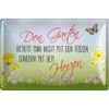 Geschenkeparadies 24 Tin Sign with German language text: Den Garten