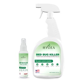 Hygea Natural Lice and Bed Bug DIY Kit- Non-Toxic, Odorless,Safe for children and pets, All water safe surfaces - Includes Bed Bug Spray and Bedbug Travel Spray TSA approved size