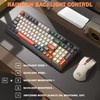 FREEWOLF T96 Smart Display Wireless Gaming Keyboard and Mouse Comb,