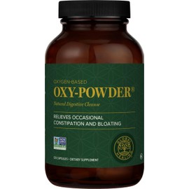 Global Healing Center Global Healing Center Oxy-Powder Oxygen Based Safe and Natural Colon Cleanser and Relief from Occasional Constipation (120 Capsules)(Packaging may vary)