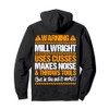 Millwright Industrial Mechanic Throws Tools Millwright Pullover Hoodie