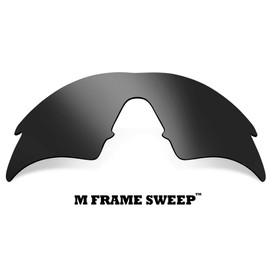 Seek Optics Replacement Lenses for Oakley M Frame Sweep Sunglasses UV400 (Black Iridium Polarized)