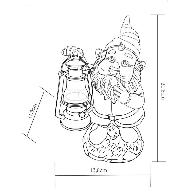 Globo 3314 LED Solar Light Garden Gnome