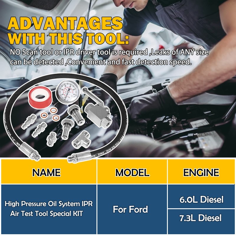 E-cowlboy Fits for Ford 6.0L-7.3LPowerstroke Diesel High Pressure Oil System