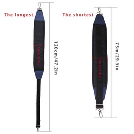 BIG TEETH Golf Bag Strap Single Padded Shoulder Strap Adjustable Thick Pad Straps Universal Replacement Quick Release