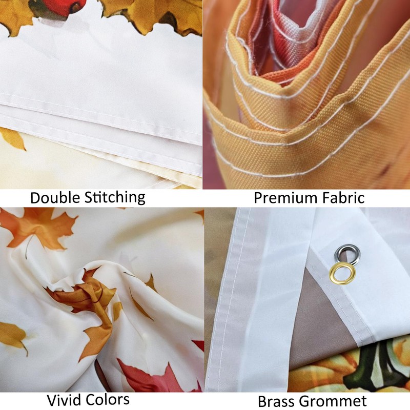 12 Pcs Seasonal Flags 3x5 ft Double-Sided Outdoor Yard Flags