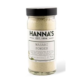Wasabi, Powder, Hanna's Gourmet, Premium Quality, 4 fl oz Glass Jar