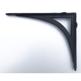 SPRING LIFE Cast Iron Ornate Shelf Bracket 24.5cm x19.5cm in 3 colours (Black)