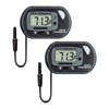 (2 Pack) LCD Fish Tank Aquarium Thermometer, T Tersely Digital