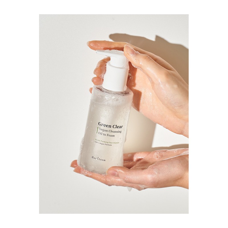 Herbloom Green Clear Vegan Cleansing Oil to Foam / 허블룸