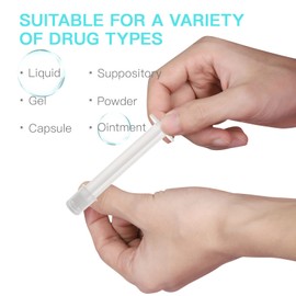 10pcs Vaginal Applicators Disposable Liquid Injector Suppository Aid Shooter Helps to Conceive at Home Syringe Tools for Female - 92 Long 3-8g