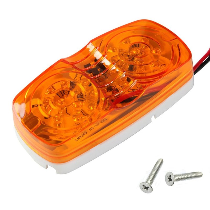 NEW SUN 12 Pcs RV Trailer Marker LED Light, Bullseye/Tiger