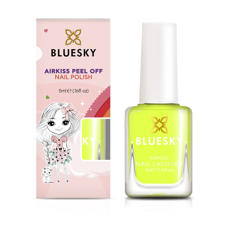 Bluesky Kids Nagellack - Zing, Gelb. Einfache Schälen, ungiftige, wasserbasierte,