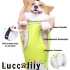 Luccalily Dog Rain Jacket with Hood, Waterproof Dog Raincoat, Adjustable