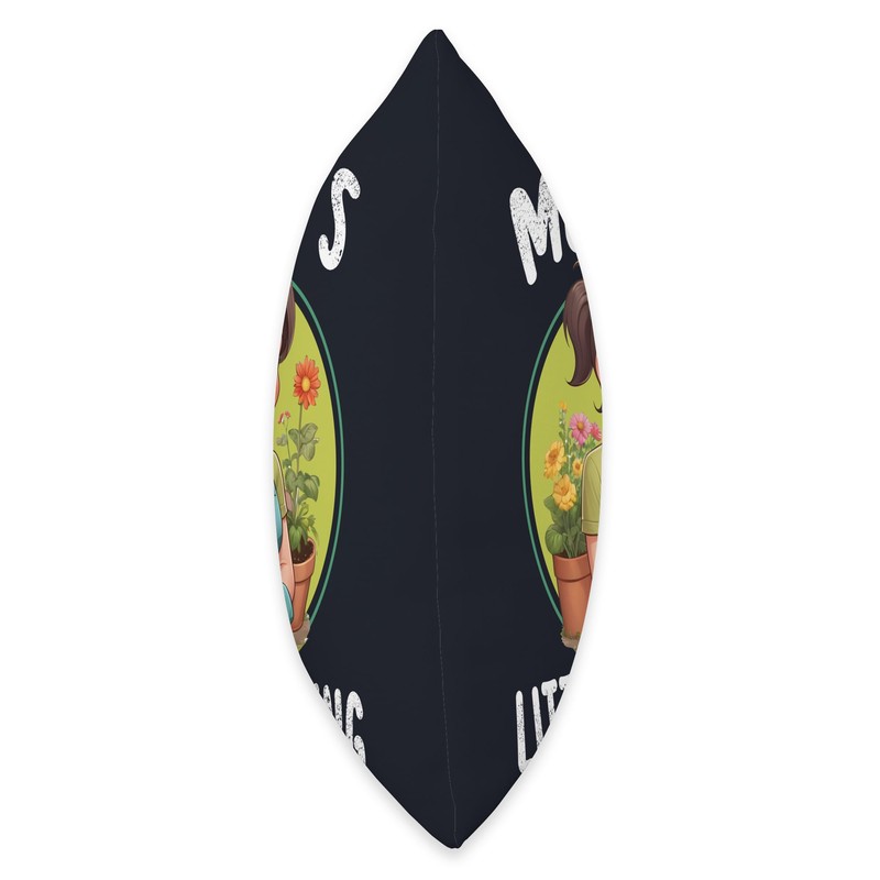 Women Gardening Mom Mummy's Little Seedling Gardener Mommy Throw Pillow