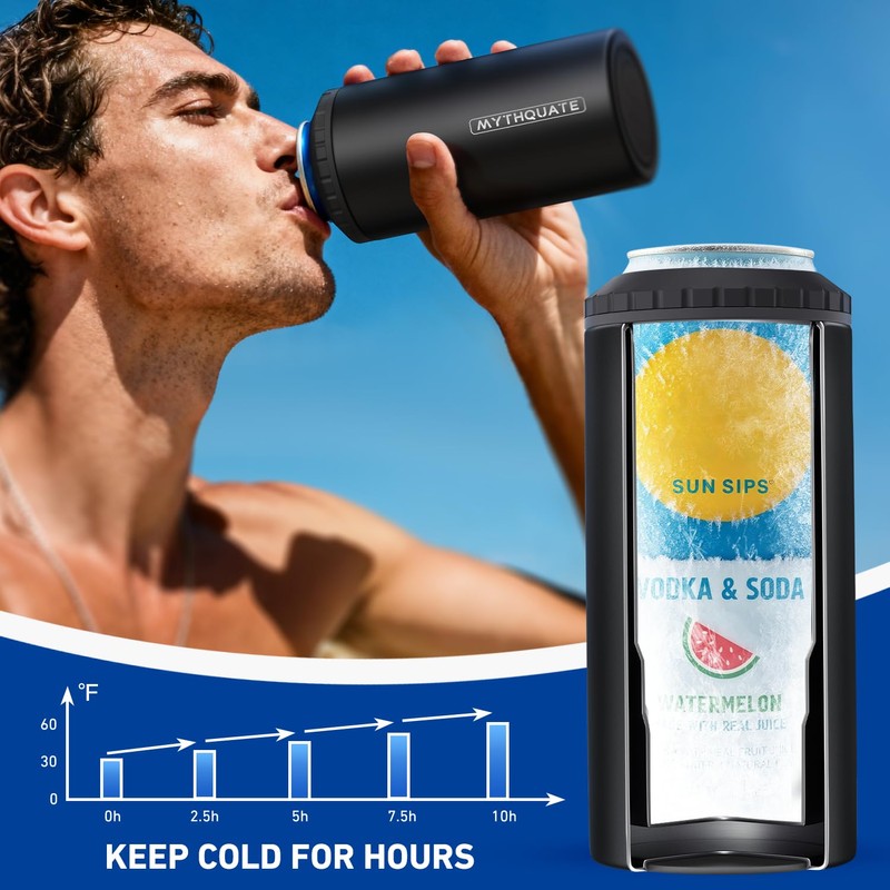 3 in 1 Slim Can Cooler for 12 OZ Skinny
