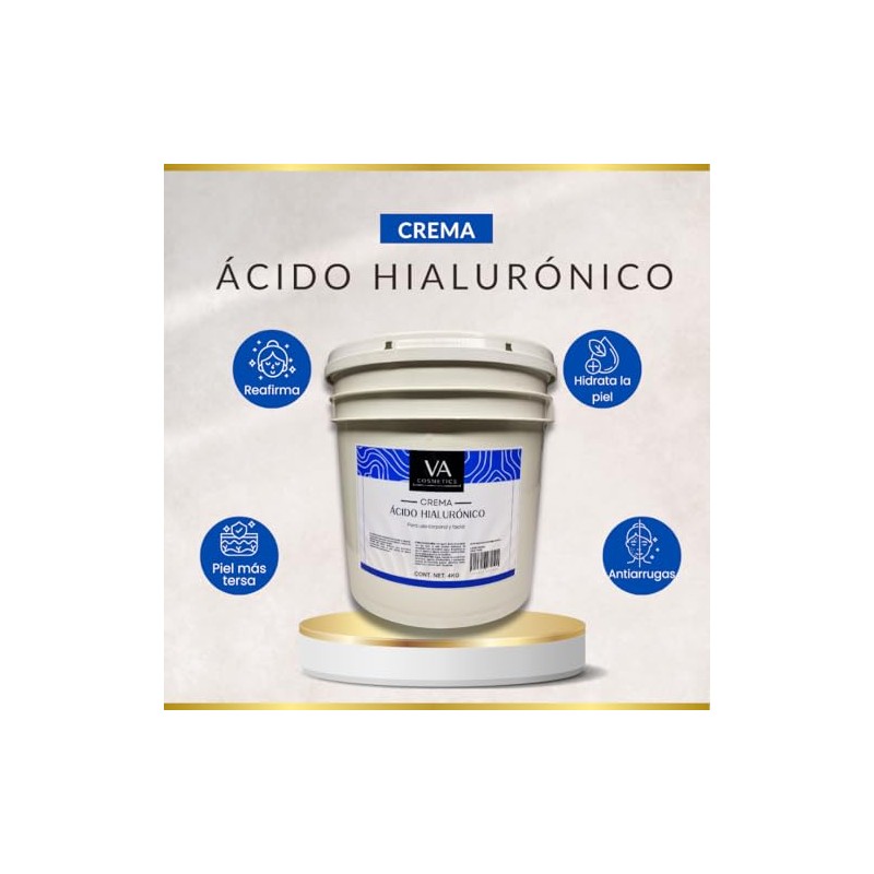 Crema Con Acido Hialuronico Corporal Y Facial Spa 4 Kilos