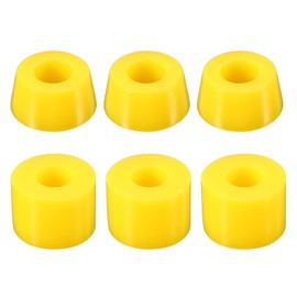 PATIKIL Skateboard Bushings, 2 Set 90A PU Long-Board Truck Bushings Rebuild Kit for Skateboard Parts, Yellow