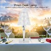 LED Crystal Table Lamp Transparent Prism Dimmable Desk Lamp USB