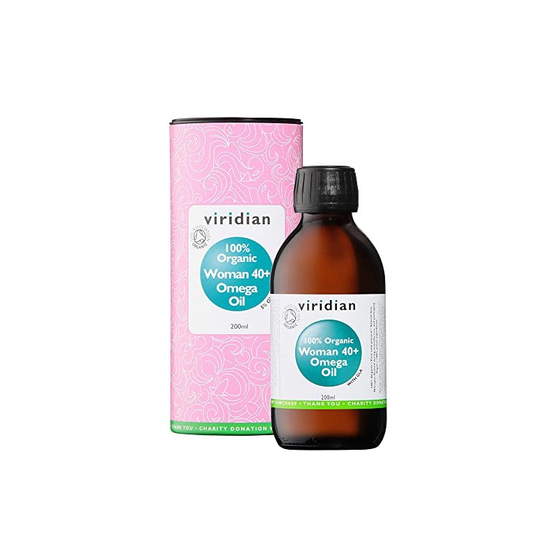Viridian 100% Organic Woman 40+ Omega Oil - 200ml