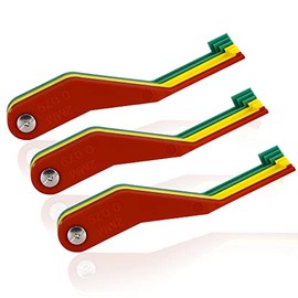 DITKOK 3 Pack 9-Piece Brake Pad Thickness Gauge Set, Brake Gauge Measure Tool to Quickly Measure Brake Pad Wear, Brake Pad Gauge for Most Cars, Easy to Read Color Coded - 2mm to 12mm