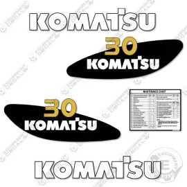 Aftermarket Fits Komatsu 30 Decal Kit Forklift Equipment Decals - 7 YEAR VINYL