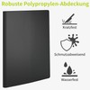 ACROPAQ Presentation Folder - High Capacity Black A4 Presentation Folder