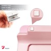 Pink Mini Desktop Pure Glass Whiteboard, Small Slope Slick Desk