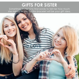 VYYU Sister gifts, Infinity Love Bracelet Gifts for Sister, Birthday Gifts for Sister, Sister Bracelets for Women, Christmas Thanksgiving Day Valentins's Day Jewelry Gifts, Sister Gifts from Sisters