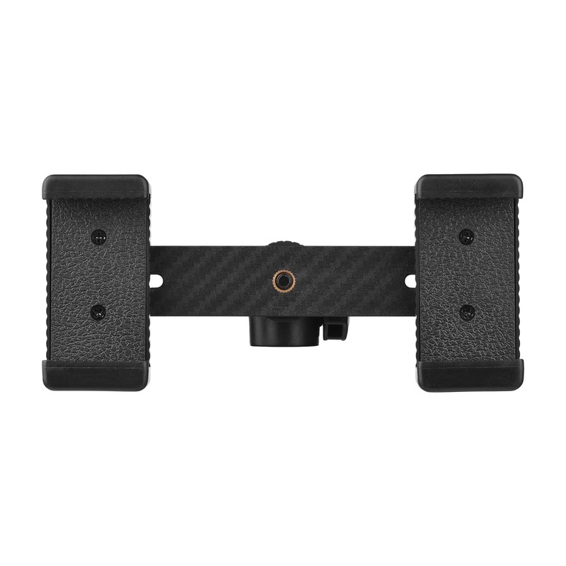 Double Phone Holder Tripod Mount Adapter Horizontal Vertical Shooting with