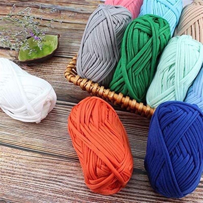 100g/ball Thick Cloth Fabric Strip Yarn Polyester Craft Hand Knitting