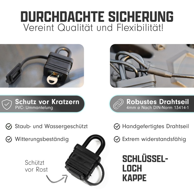 Campnetic Security (200 cm) – Anti-Theft Device for Sandboards, Sand
